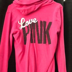 VS pink pullover jacket